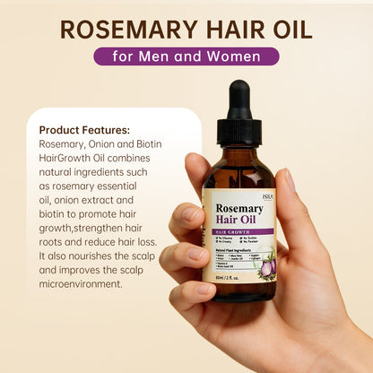 iSilk Rosemary Hair Oil - Natural Scalp Nourishing Oil for Haircare Moisture