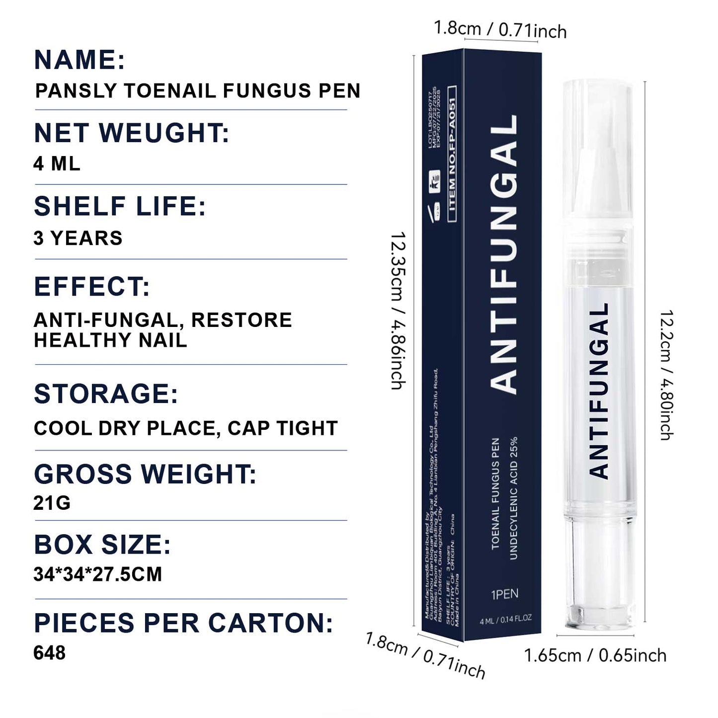 Antifungal Pen - UNDECYLENIC ACID 25%