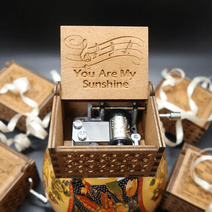 Handmade Wooden Music Box You Are My Sunshine