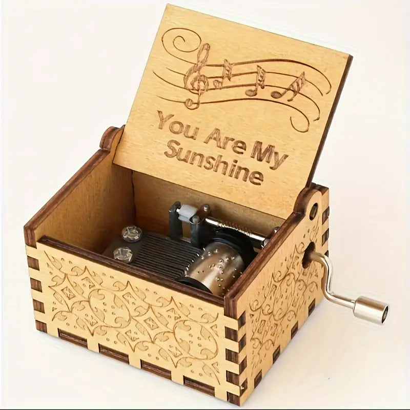 Handmade Wooden Music Box You Are My Sunshine